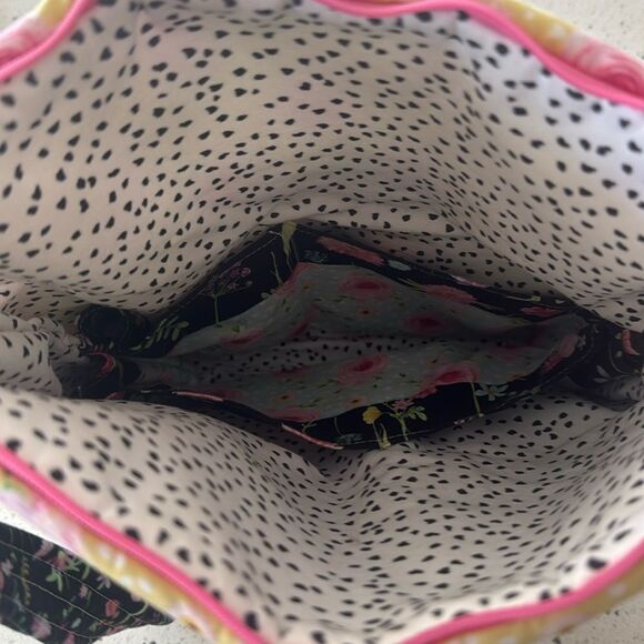 handmade Multicolor Floral Crossbody Bag Shoulder Bag Summer Markets Casual EUC - Picture 3 of 14